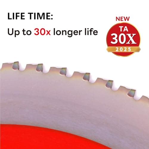 Metal Cutting Circular Saw Blade, Steel and Stainless Steel Cutting, The Cutting Head uses a Special Anti-Heat Sticking Coating with high Finish and Long Life,FMB 14 inch 66-Tooth 1" -TA