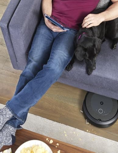 iRobot Roomba i4+ EVO Self Emptying Robot Vacuum - Empties Itself for up to 60 Days, Clean by Room with Smart Mapping, Compatible with Alexa, Ideal for Pet Hair, Carpets