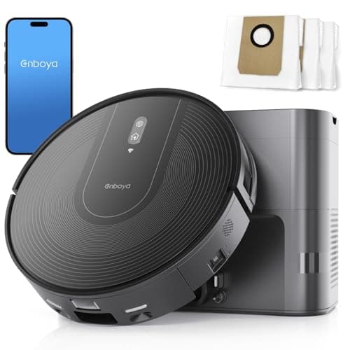 Robot Vacuum Cleaner with Self-Emptying Base – 9000Pa Suction, 85 Days of Dust Storage, Wi-Fi/App/Alexa Control – Ideal for Pet Hair, Hard Floors, and Low Carpets