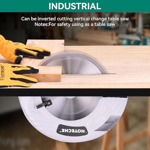 Hoteche 12-Inch Circular Saw 4-HP Compact Portable Table Saw with Saw Blade for Desktop Use