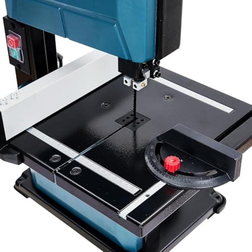 Bandsaw,3-Amp & 8-Inch Band Saw, 1800FPM Benchtop Bandsaw with Removable Safty Key, 0-45 Tilting Range, Saw For Cutting Wood with Fence and Miter Gauge, Band Saws for Woodworking