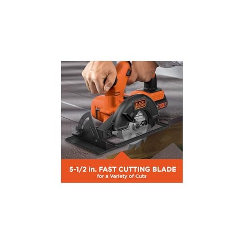 BLACK+DECKER 20V MAX POWERCONNECT 5-1/2 in. Cordless Circular Saw with Battery and Charger (BDCCS20C)