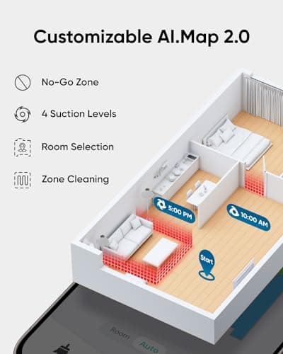 eufy Clean L50 SES with 60 Day Self-Empty Station, Multi-Floor Cleaning, Customizable Mapping,Up to 60 Days Hands-Free Cleaning