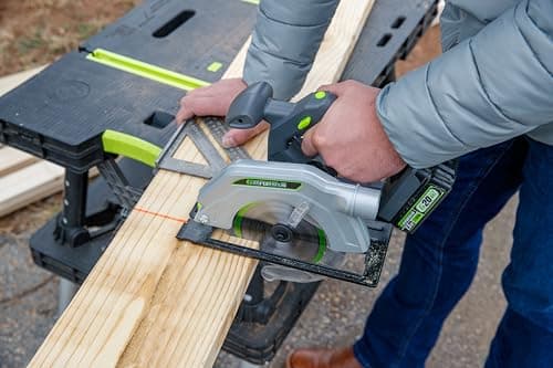Genesis G20MAX 20V Cordless Circular Saw 6-1/2 inch with Laser & LED Light, Includes 24TCT thin-kerf blade, 2.0Ah Battery and Charger(GLCS2065B)