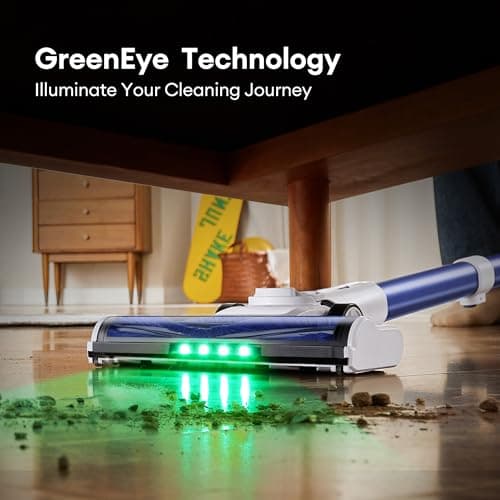 Ultenic Cordless Vacuum Cleaner, 45KPa 500W Stick Vacuum Rechargable, Max 40mins Runtime, Self Standing Design with 1L Dust Cup, Stick Vacuum for Home, Pet Hair, Hardwood Floors (Purple)