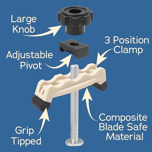 Adjustable Taper/Straight Line Jig with Blade Safe Hold Downs, Great for Tapering Table & Chair Legs, Fast Tapered Cutting Taper Jig for Table Saw