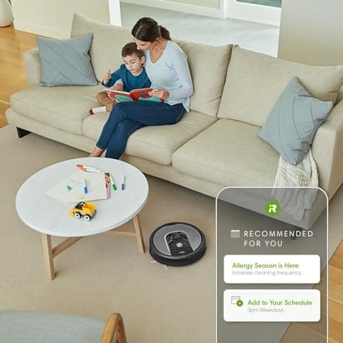 iRobot Roomba E6 (6199) Robot Vacuum - Wi-Fi Connected, Compatible with Alexa, Ideal for Pet Hair, Carpets, Hard, Self-Charging Robotic Vacuum, Sand Dust (Renewed)