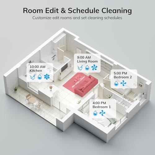 ILIFE A12 Pro Robot Vacuum and Mop Combo, Self Emptying Station for 60 Days, LiDAR Navigation, Home Mapping, No-Go Zones, 2.4G WiFi/App/Alexa/Remote Control, for Hard Floors, 110V