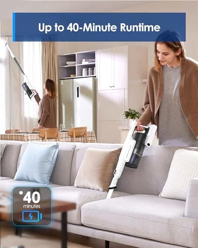 Tineco A20 Cordless Stick Vacuum Cleaner, Powerful Suction &
