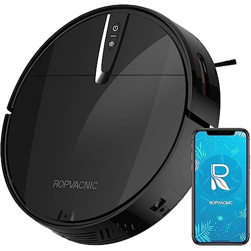 Robot Vacuum Cleaner with 3000Pa Cyclone Suction, APP/Voice/Remote Control, Automatic Self-Charging Robotic Vacuum, Scheduled Cleaning, Ideal for Pet Hair, Hard Floor, Low Carpet