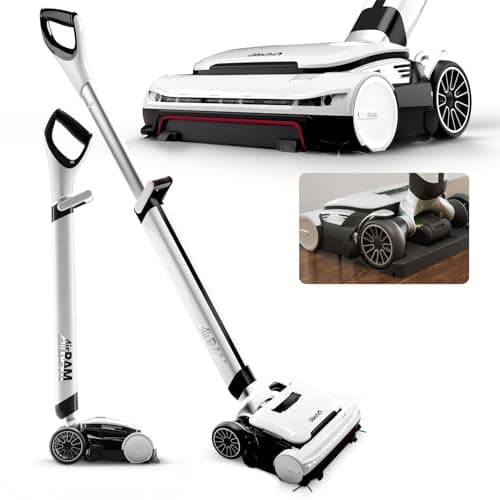 Gtech AirRAM 3 Cordless Vacuum Cleaner with Anti-Hair Wrap Bar - Dual Edge-Clean Brushes - Perfect for Carpet and Hardwood Floors - Rechargeable 22v Li-ion Battery - Lightweight - New Model/Red Thread