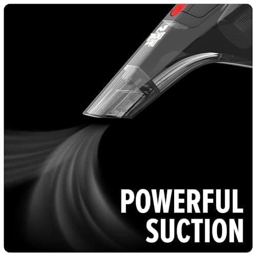 Dirt Devil 16V Deep Clean Cordless Handheld Vacuum Cleaner, Powerful Suction, Lightweight, Includes Motorized Pet Brush Roll Tool and Rechargeable Battery, Extended Run Time, Portable Vacuum Cleaner