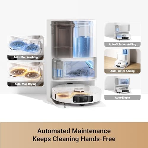 DREAME L10s Ultra Gen 2 Robot Vacuum and Mop, 10,000Pa Suction, MopExtend Technology, All-in-One Base Station, Pet-Friendly, Versatile Carpet Cleaning, DuoScrub Mopping System, Smart Pathfinder Tech