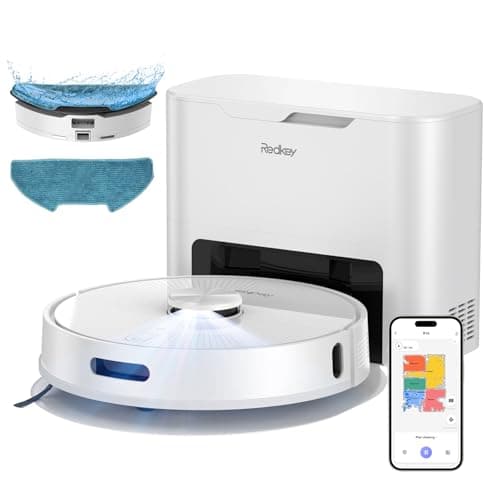 R10 Robot Vacuum and Mop Combo, 2-in-1 Vacuum Robot with Suction Station, LiDAR Navigation, Powerful 4000Pa Suction Power, 4L Dust Bag, 90 Days Hands-Free Cleaning, Ideal for Pet Hair Cleaning