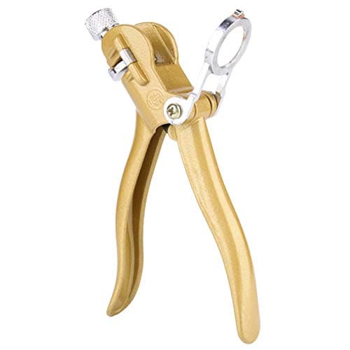 Zinc Alloy and Copper Alloy Saw Set Tool Saw Set Pliers, Woodwork Hand Tools Sawset Puller with Magnifier And Arc Shaped Hadle for Woodworking 18 x 7 x 4cm