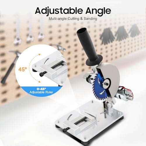 Mini Chop Saw, 96W Portable Adjustable Angle and Height Metal Chop Saw with Abrasive Cutting and Multifunctional Mode, for Soft Metal, Stainless Steel Sheet, Iron Sheet, Wood