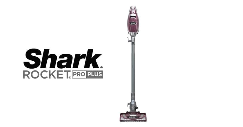 Shark HV322 Rocket Deluxe Pro Corded Stick Vacuum with LED Headlights, XL Dust Cup, Lightweight, Perfect for Pet Hair Pickup, Converts to a Hand Vacuum, with Pet Attachments, Bordeaux/Silver