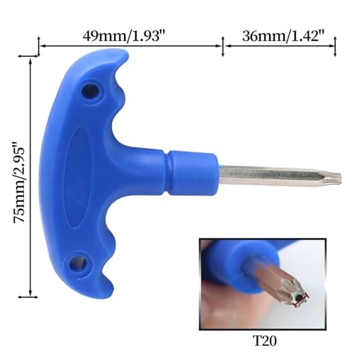 Golf Wrench Driver Tool, T20 Golf Wrench Golf Head Adjustment Tool Golf Accessories for Golf Club Driver Shaft Adapter
