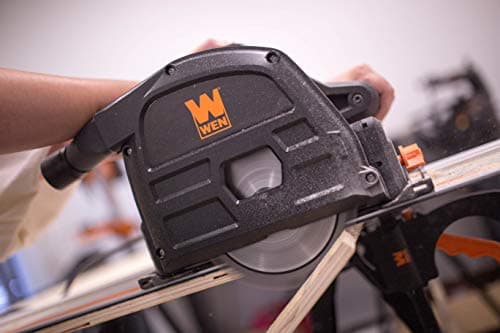 WEN Plunge Cut Circular Saw Bundle with 100-Inch Track Saw Guide Rail and Adapters