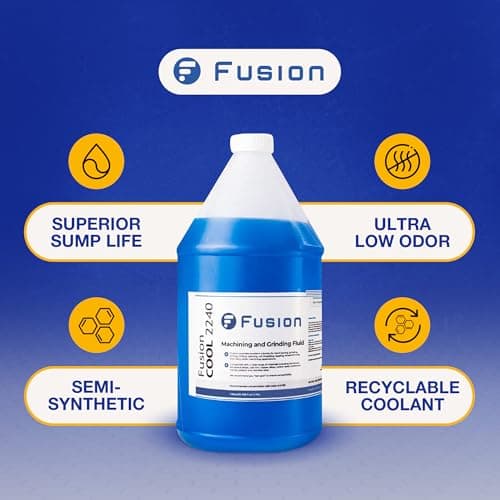 Machining, Grinding, and Cutting Fluid | Fusion Cool 2240 | General Purpose Coolant, Cutting Oil and Machine Shop Operations | Semisynthetic (1 Gallon)
