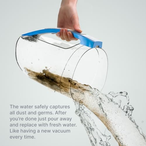 Quantum X Upright Water Filter Vacuum for Home — Superior Bagless Vac Cleaner with Water & MicroSilver Filtration to Clean Wet & Dry Messes. Pet, Dog Hair, Toddler Spills on Carpet & Hardwood Floor