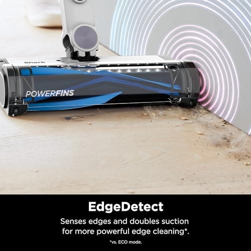 Shark IW3120 Detect Pro - Lightweight Cordless Vacuum with HEPA Filter, Portable Handheld, Charging Dock, Auto-Empty System, Crevice Tool, Ideal Stick Vacuum for Pet Hair, White/Ash Purple (Renewed)