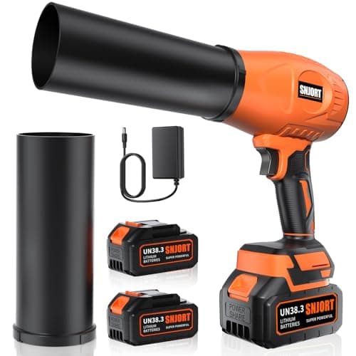 Leaf Blower Cordless with Battery and Charger, 500,000 RPM, Extended Nozzle, Lightweight Handheld Design, Turbo Jet Blower for Patio Cleaning,car Blowing Water, Lawn Care, Blowing Leaves and Dust