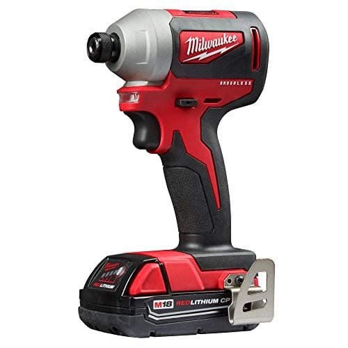 Milwaukee 2850-21P M18 Brushless Lithium-Ion Compact 1/4 in. Cordless Hex Impact Driver Kit (2 Ah)