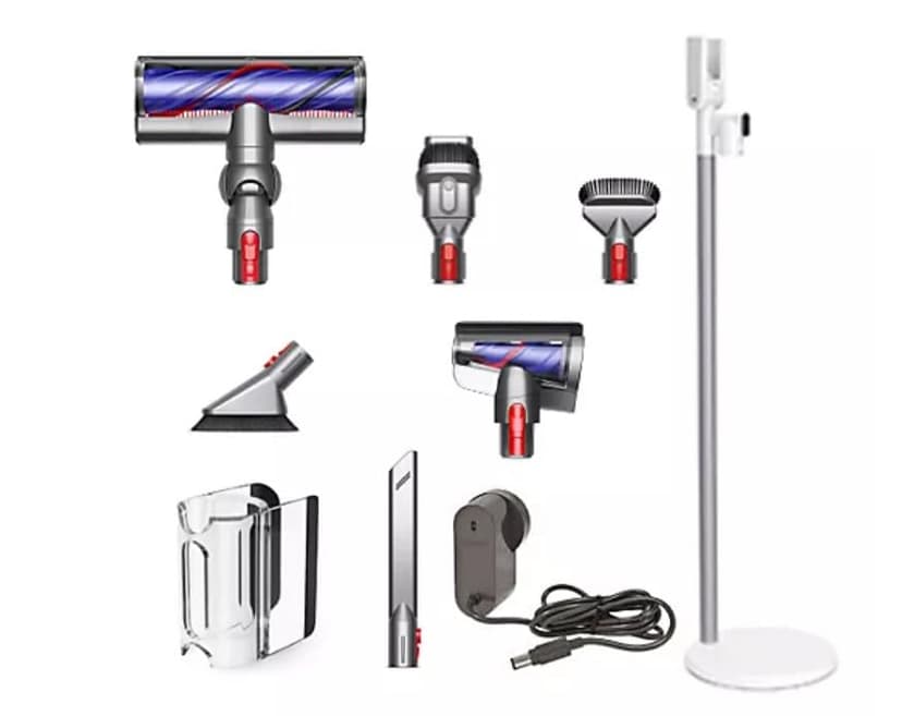 Dyson V11 Complete Bagless Cordless Stick Vacuum for All Floor Types with Grab-and-Go Floor Dok, Whole-Machine Filtration and Accessory Kit, Iron