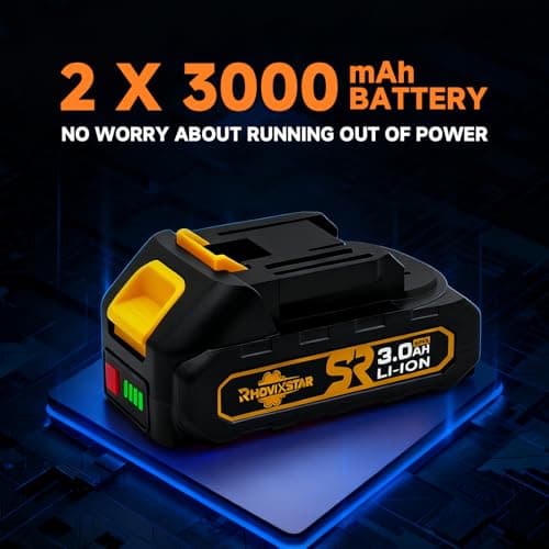 Cordless Drill Set with Battery And Charger,Power Drill Tool Set 20v,1/2-Inch Keyless Chuck,Variable Speed (Equipped with two batteries)