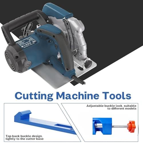 Adjustable Cutting Machine Base Guide,Circular Saw Guide Rail,Electric Circular Saw Milling Positioning Clamp,Precision Wood Cutting Guide for Precision Cut and Milling Tasks