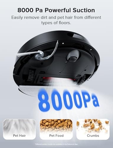 roborock Q7 L5 Robot Vacuum and Mop Combo, 8,000Pa Suction, Upgraded from Q5 Pro, Dual Anti-Tangle System, LiDAR Navigation, Multi-Level Mapping, Self-Charging Robotic Vacuum Cleaner, Black