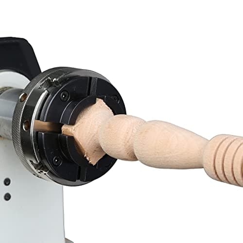 4INCH 4-Jaw Self-Centering Wood Lathe Chuck, 2" Round Jaw Mounted, 1"x8TPI thread & 3/4"x16TPI Adapter, T Allen Wrench, Screw Chuck, SCR4-4, Nickle electric Coating Body