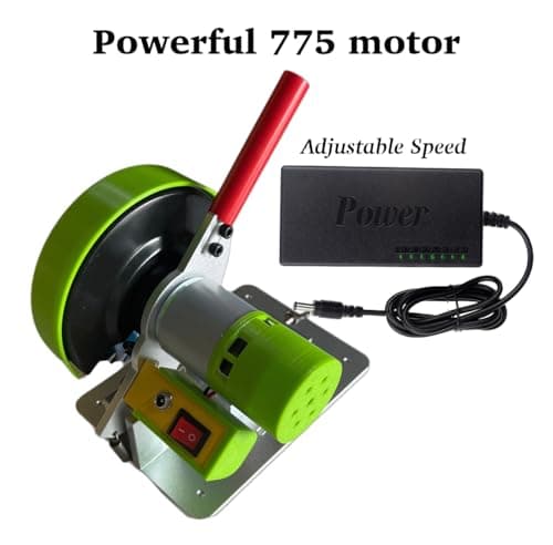 Mini Miter Saw, 775 Motor Cut Off Mini Chop Saw, 4 inch Circular Saw with Angle Adjustable Vise & 3 Blades for Craftsman DIY Crafts Hobby PVC Wood Cutting, Adjustable Speed