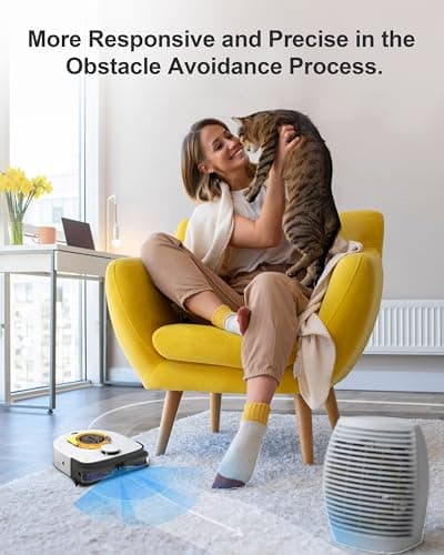 Robot Vacuum Cleaner, 22,000Pa Ultra-Strong Suction - Automatic Robot Vacuum for Pet Hair & Carpets, Tangle-Free Cleaning, Smart Mapping with LiDAR Navigation, App Controlled Vacuum Robot
