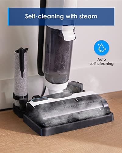 Tineco FLOOR ONE S5 Steam Cleaner Wet Dry Vacuum All-in-one, Hardwood Floor Cleaner Great for Sticky Messes & Tineco Replacement Brush Roller for Floor ONE S5 Steam Wet Dry Vacuum Cleaner