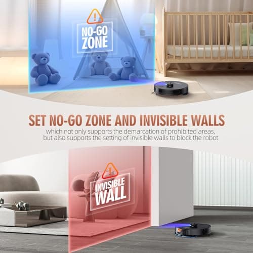 3-in-1 Robot Vacuum and Mop Combo, Self Emptying Station for 60 Days, Robotic Vacuum Cleaner with LiDAR Navigation & Max Strong 4500Pa Suction, WiFi/App/Alexa Self-Charging Replaceable Dust Bag