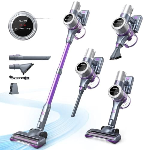 48kPA Cordless Vacuum Cleaner, 190AW Powerful Suction, Max 60min Runtime, 4000mAh Large Battery, Anti Hair Wrap Stick Vacuum, Vacuum Cleaners for Home, Pet Hair, Hard Floors and Carpets, Cars