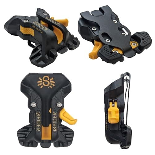 Spider Tool Holster - Improve The Way You Carry Your Power Drill, Driver, Multitool, Pneumatic, Multi-Tool and More on Your Belt - Compatible With All Major Tool Brands