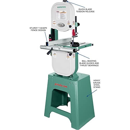 Grizzly Industrial G0555-14" 1 HP Bandsaw