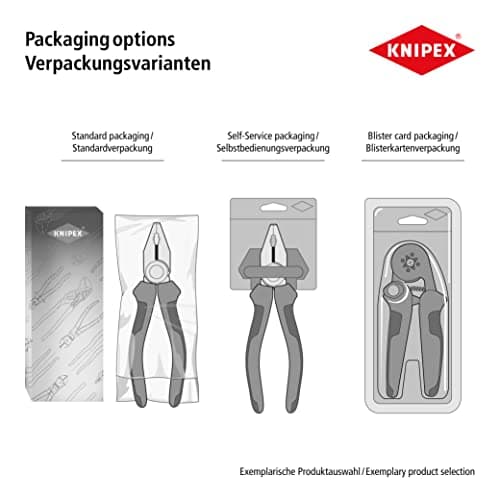 Knipex CoBolt® S Compact Bolt Cutters with recess in the cutting edge black atramentized, plastic coated 160 mm 71 31 160
