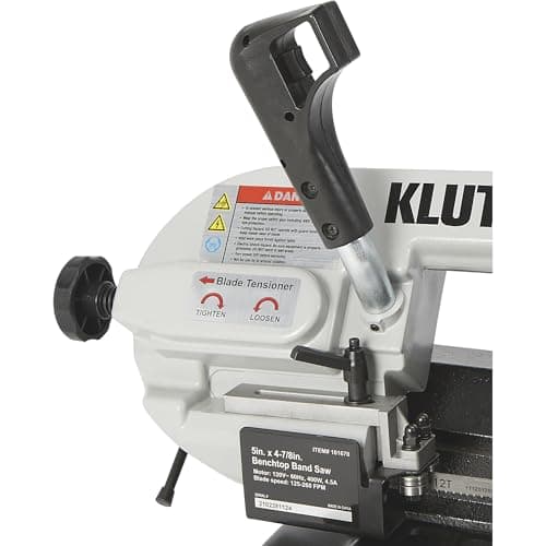 Klutch Benchtop Metal Cutting Band Saw - 5in. x 4 7/8in., 400 Watts, 110–120V