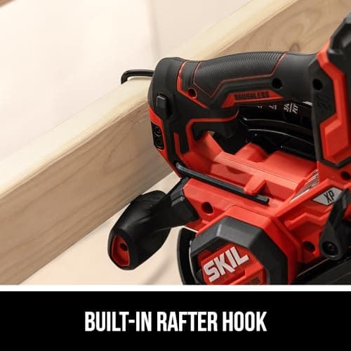 SKIL PWR CORE 20 Brushless 20V 7-1/4" 5300 RPM, Circular Saw Kit Including 4.0Ah Lithium Battery and Quick Charger-CR5440B-10