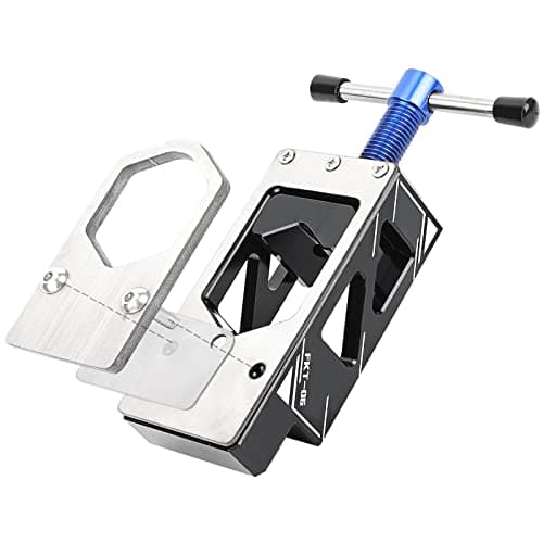 Bike Saw Guide for Road Mountain Bike Fork Steerer, Seat Post, Bicycle Handlebar, Adjustable Cut Saw Guide for Cutting