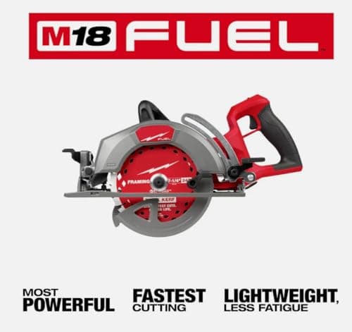 Fit For Milwaukee 2930-20 M18 FUEL 18V Lithium-Ion Cordless 7-1/4 in. Rear Handle Circular Saw (Tool-Only)