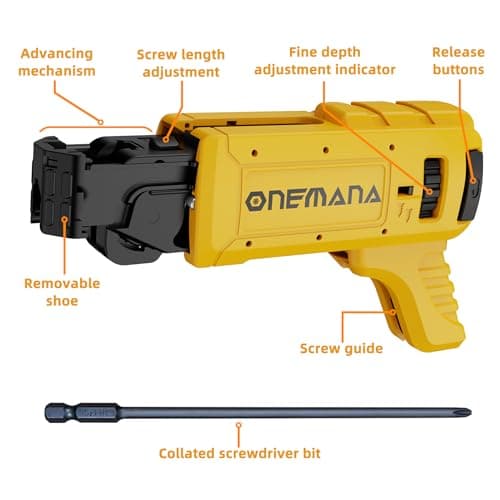 Collated Screw Gun Attachment, Suit For Dewalt DCF620B DCF630B