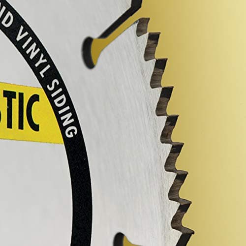 IVY Classic 35050 Swift Cut 7-1/4"128 Tooth Aluminum & Plastic Cutting Circular Saw Blade with 5/8" Diamond Knockout Arbor, 1/Card