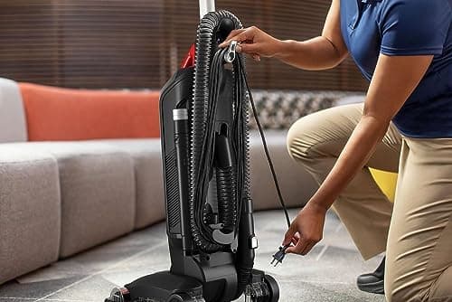 Hoover Commercial Bagged Task Vac Upright Vacuum, Black, CH54100V