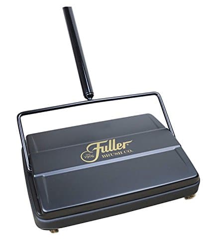Fuller Brush 17027 Electrostatic Carpet & Floor Sweeper - 9" Cleaning Path - Lightweight - Ideal for Crumby Messes - Works On Carpets & Hard Floor Surfaces - Black
