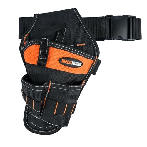 MELOTOUGH Left/Right Handed Belt Cordless Drill Holster for Tool Belt Drill Pouch Impact Driver Holster for Drill bits